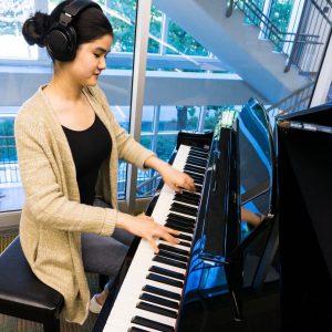 Calling all music lovers: Five new pianos in locations across campus are waiting to be played