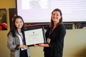 Christine Yang receives 2019 Arts Internship Program Student of the Year award