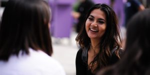 Two students talking