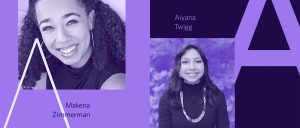 Aiyana Twigg and Makena Zimmerman receive 2022 Outstanding Leader in the UBC Community Award