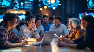 Playing the language game with AI
